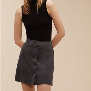 Wilfred free Centinela skirt in dark charcoal